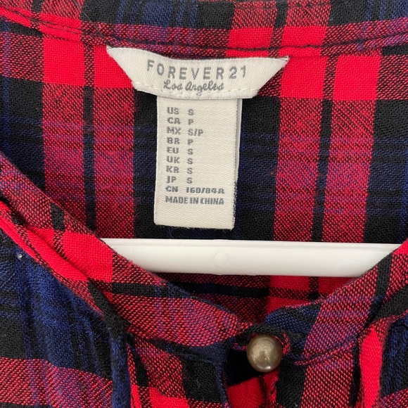 F21 Plaid Ruffle Dress - Picture 5 of 5